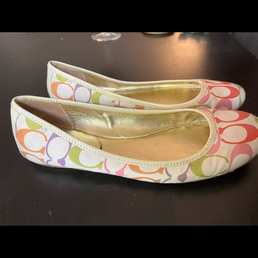 Multi Color Coach Flats - Picture 3 of 6